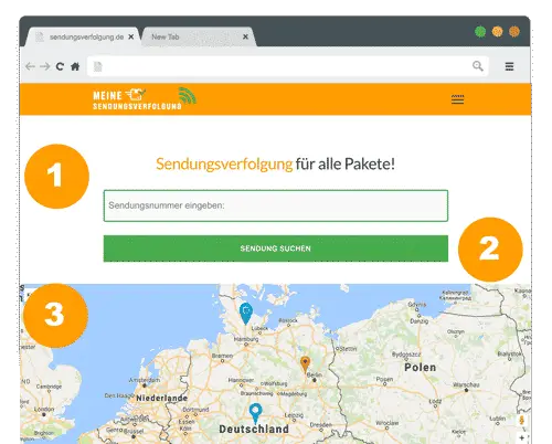 Sendungsverfolgung Anleitung - in nur 3 Schritten findest du Live dein Paket: